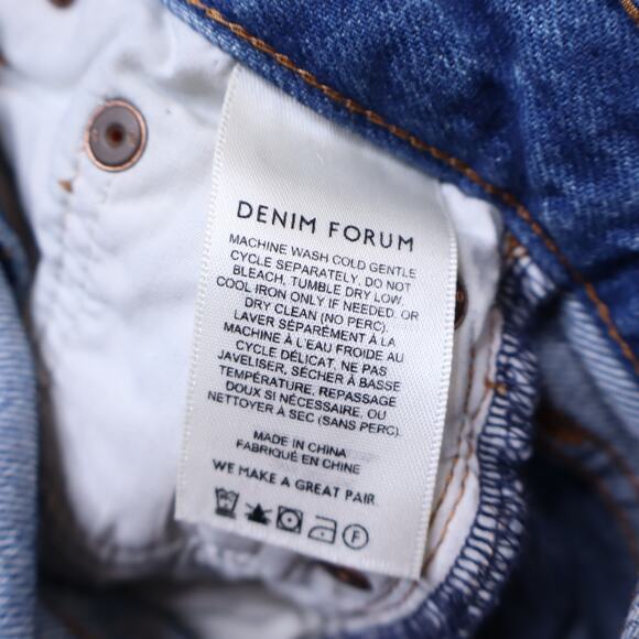 DENIM FORUM The '90s Iggy Low Rise Baggy Jean 5 Yrs Kiss N Tell Bleu Women's 23 - Picture 9 of 10